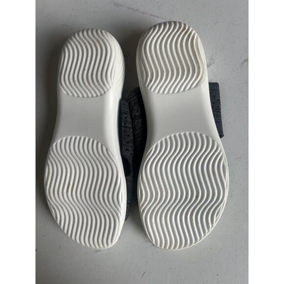 Womens Gray Knit Slip-On Sandals Shoes Size 6.5 Cushioned Sole  Open Toe Design - Picture 6 of 6